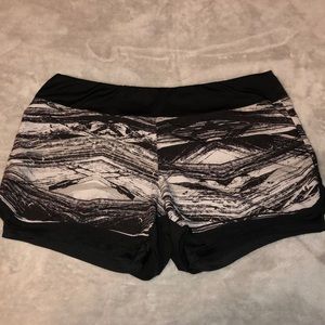 White and Black Athletic Shorts